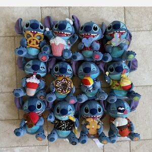🔥Disney Blue and Purple Stitch Plush Collection ALL 12. Tags still attached